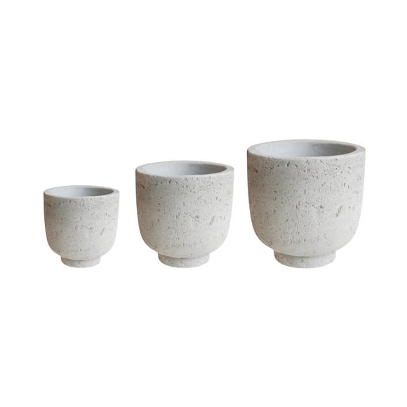 Ivyline Set Of 3 Seattle Plant Pots