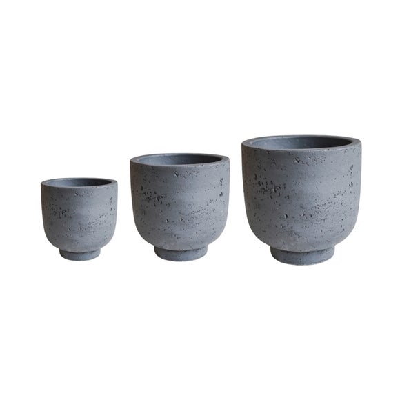 Ivyline Set Of 3 Seattle Plant Pots