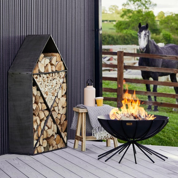 Ivyline Outdoor Metal Dakota Fire Pit