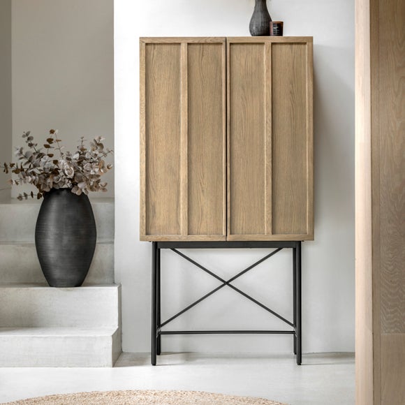 Pinxton 2 Door Cocktail Cabinet Dunelm