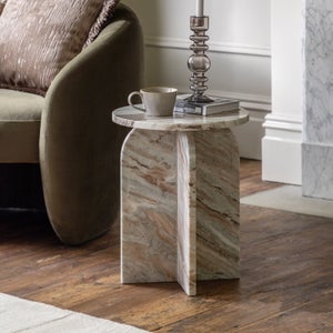 Cedar & Sage Amora Solid Marble Side Table