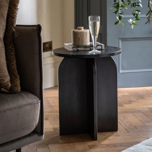 Cedar & Sage Amora Solid Marble Side Table