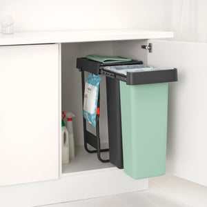 Brabantia Sort And Go 2 Sections 2 X 30l Bin