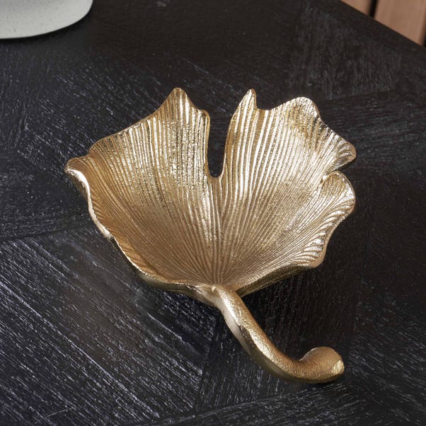 Metal Gingko Leaf Trinket Dish image 1 of 6