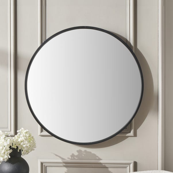 Wood Round Mirror image 1 of 5