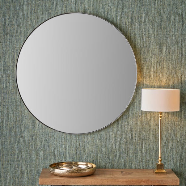 Slim Frame Round Wall Mirror image 1 of 2