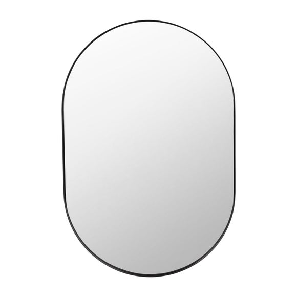 Photo 3 of Slim Frame Lozenge Wall Mirror