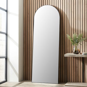 Slim Frame Arched Full Length Leaner Mirror