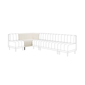 Amali Corner Dining Bench- Boucle