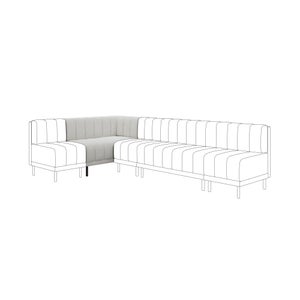 Amali Corner Dining Bench- Textured Weave