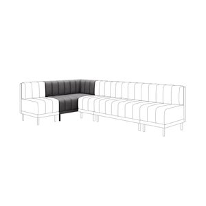 Amali Corner Dining Bench- Faux Leather