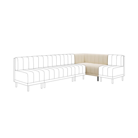 Amali Corner Dining Bench Boucle