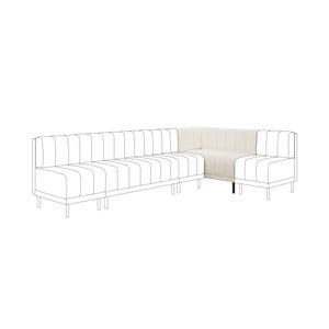Amali Corner Dining Bench- Boucle