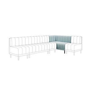Amali Corner Dining Bench- Vintage Velvet