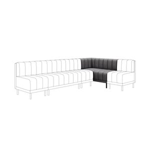 Amali Corner Dining Bench- Faux Leather