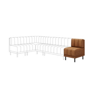 Amali Small Dining Bench- Faux Leather