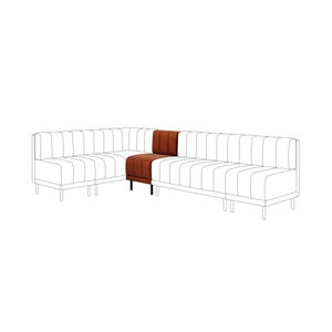 Amali Small Dining Bench- Matte Plush Velvet