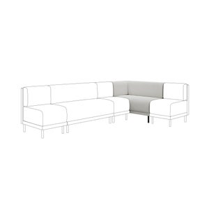 Mae Corner Dining Bench- Textured Weave