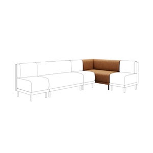 Mae Corner Dining Bench- Faux Leather