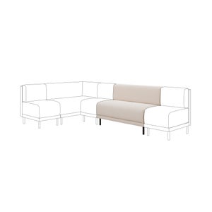 Mae Long Dining Bench- Textured Weave