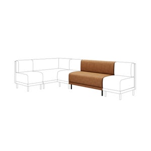 Mae Long Dining Bench- Faux Leather
