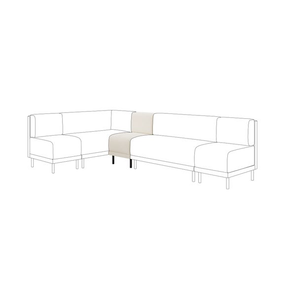 Mae Small Dining Bench, Boucle