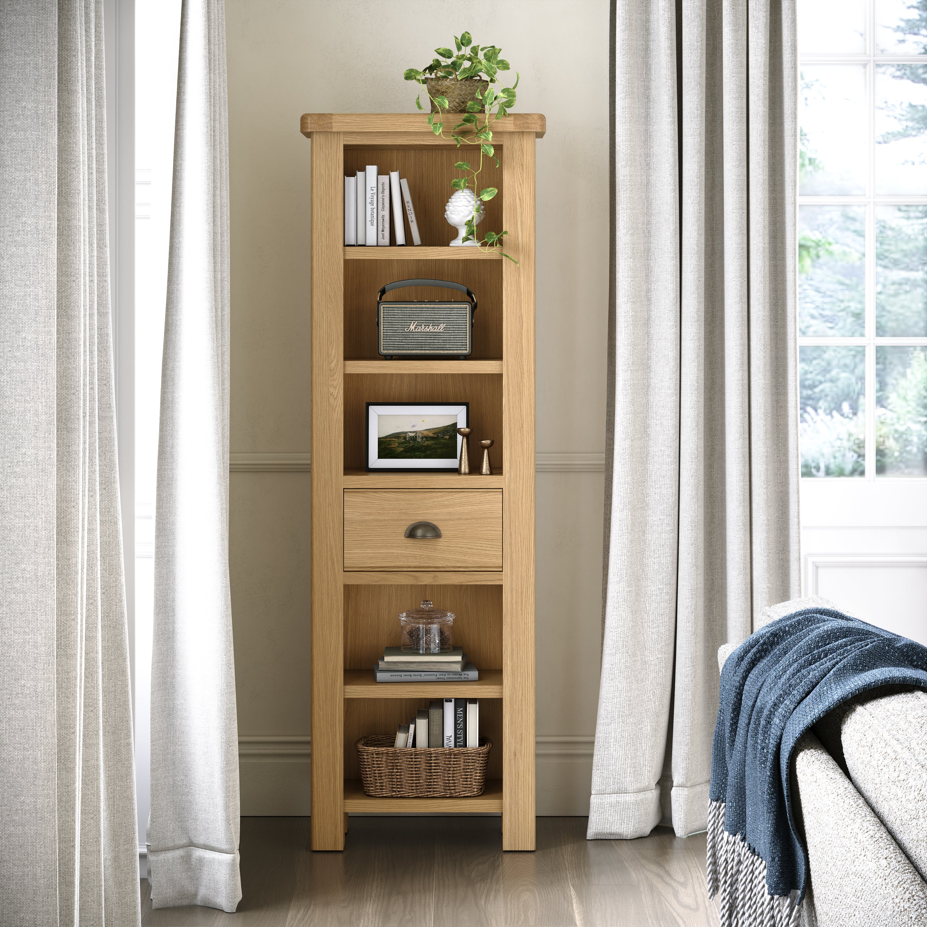 Normandy Slim Bookcase