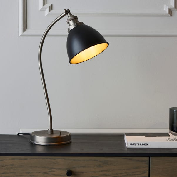 Vogue Elijah Industrial Steel Adjustable Table Lamp image 1 of 5