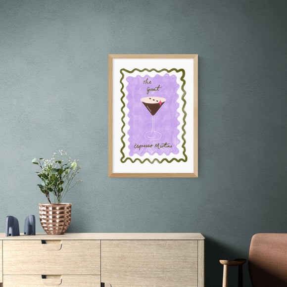 East End Prints - Espresso Print by Emmy Lupin Studio Purple thumbnail