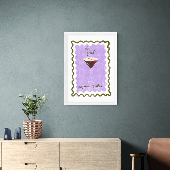 East End Prints - Espresso Print by Emmy Lupin Studio Purple thumbnail