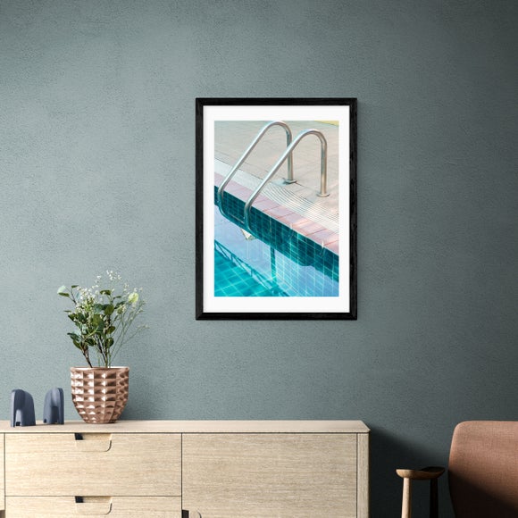 East End Prints Vintage Swimming Pool Print by Honey Island Studio