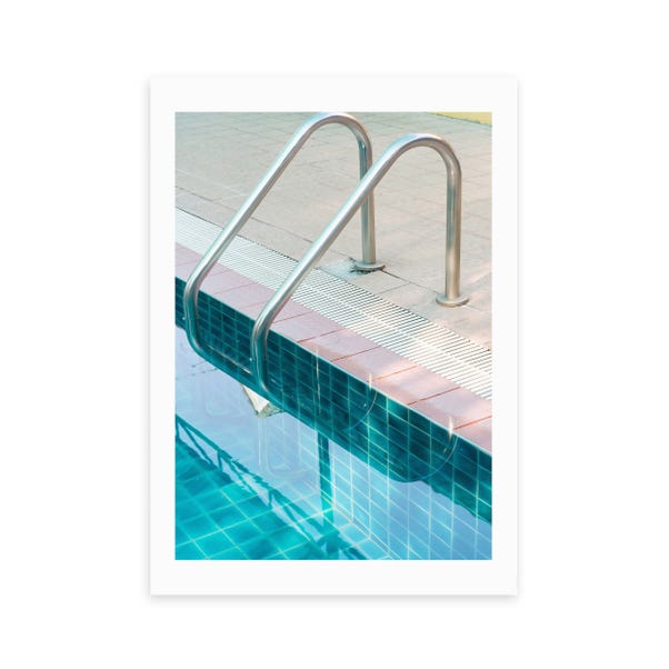 East End Prints Vintage Swimming Pool Print by Honey Island Studio image 1 of 1