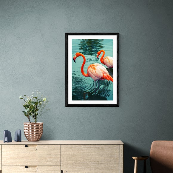East End Prints Flamingoes Print by Honey Island Studio