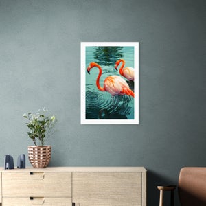 East End Prints Flamingoes Print By Honey Island Studio
