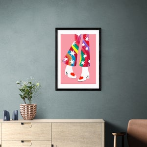 East End Prints Rainbow Pants Print By Keren Parmley