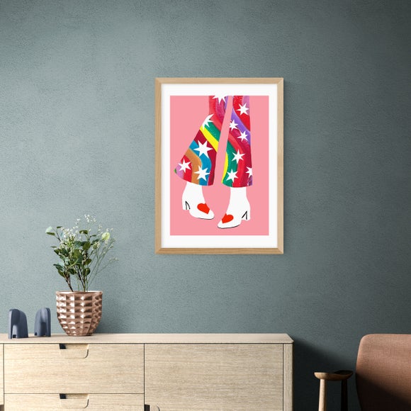 East End Prints - Rainbow Pants Print by Keren Parmley MultiColoured thumbnail