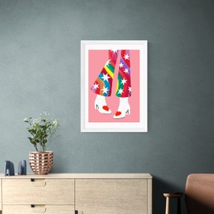 East End Prints Rainbow Pants Print By Keren Parmley