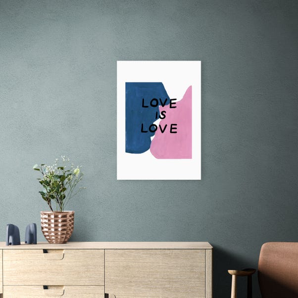 East End Prints  Love is Love Kissing Lovers Print by Keren Parmley image 1 of 2