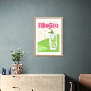 East End Prints Mojito Cocktail Print By Luxe Poster Co