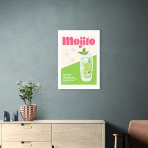 East End Prints Mojito Cocktail Print By Luxe Poster Co