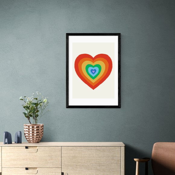 East End Prints Pride Heart Print by Tartagain