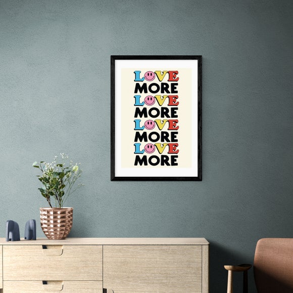 East End Prints Love More Print by The Violet Eclectic