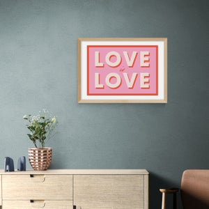 East End Prints Love Is Love Print By Studio Eleni