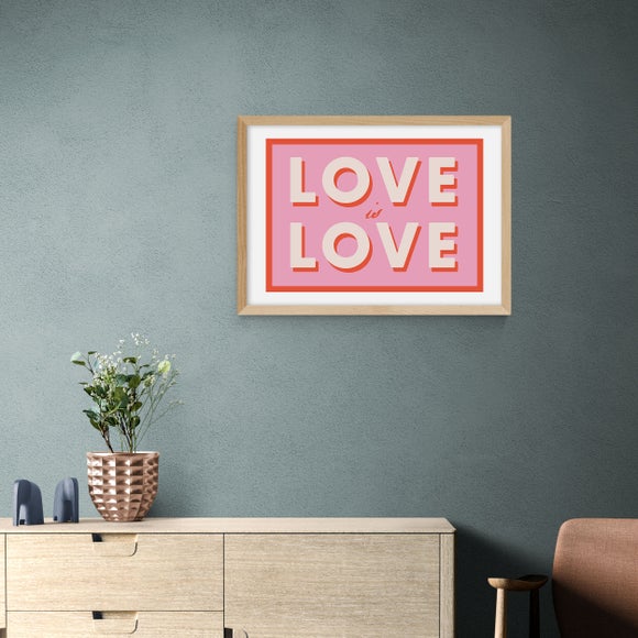 East End Prints Love Is Love Print by Studio Eleni