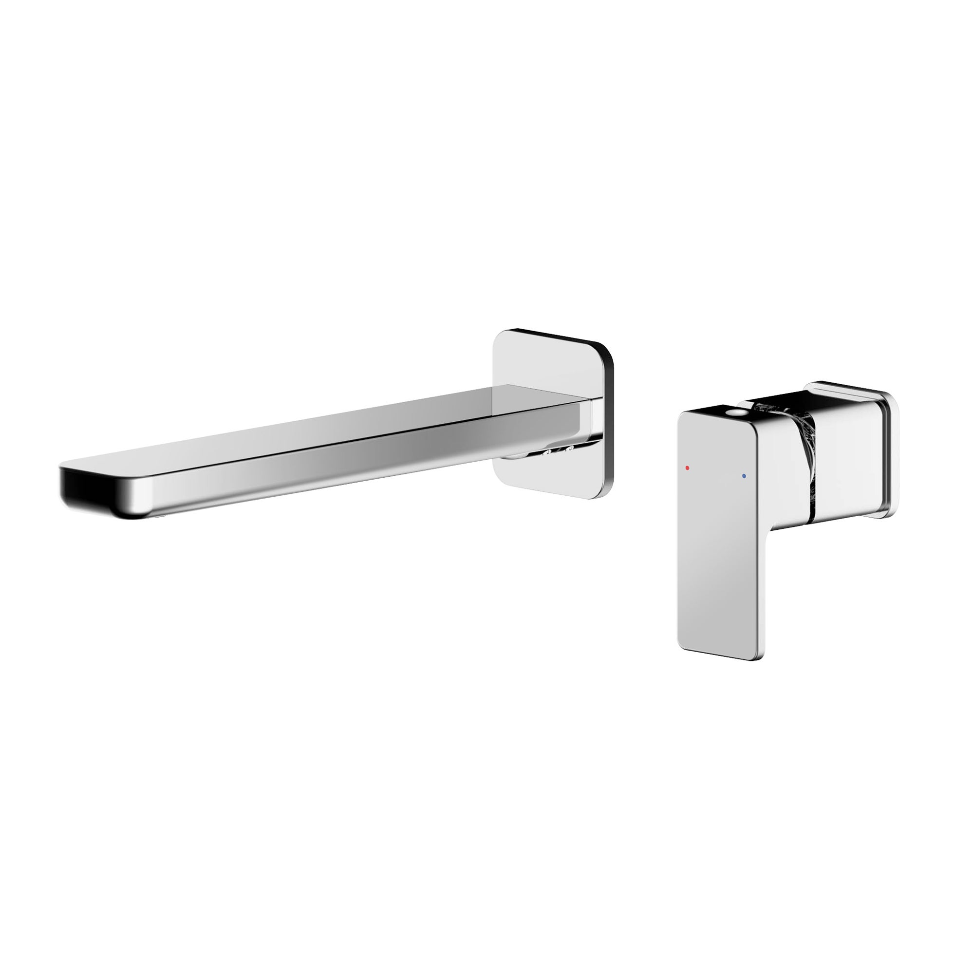 Photos - Tap Nuie Windon Wall Mounted 2  Hole Basin Mixer  Chrome 