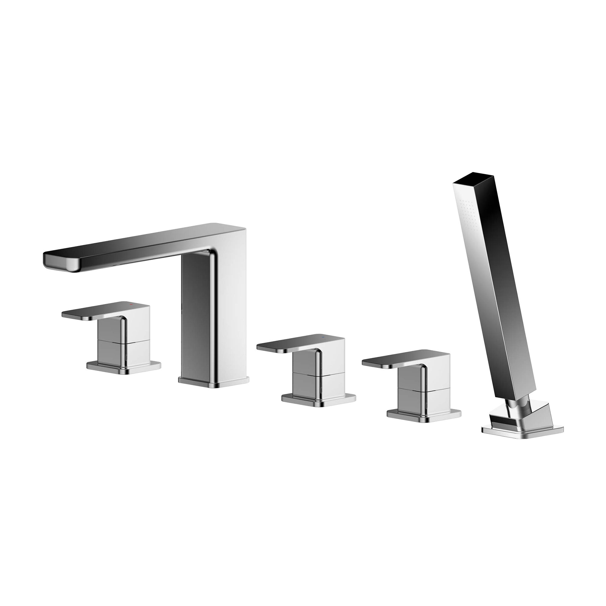 Windon Deck Mounted 5 Tap Hole Bath Shower Mixer Tap