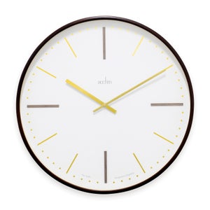Acctim Knoll Dark Wood Wall Clock