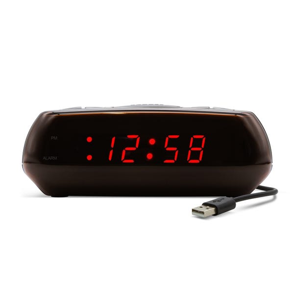Acctim Miramar Black Alarm Clock image 1 of 6