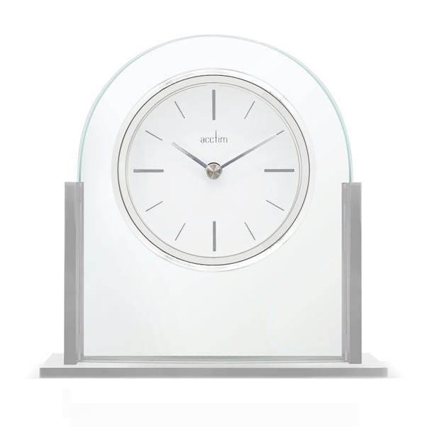 Acctim Wooton Silver Table Clock image 1 of 5