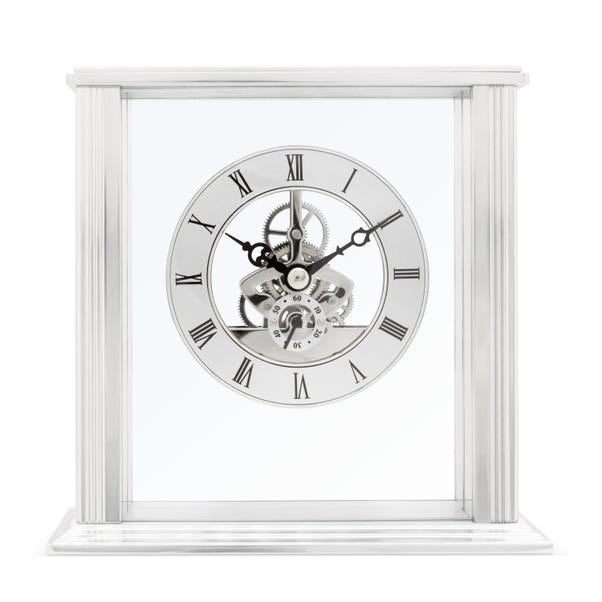 Acctim Vermont Silver Mantel Clock image 1 of 5
